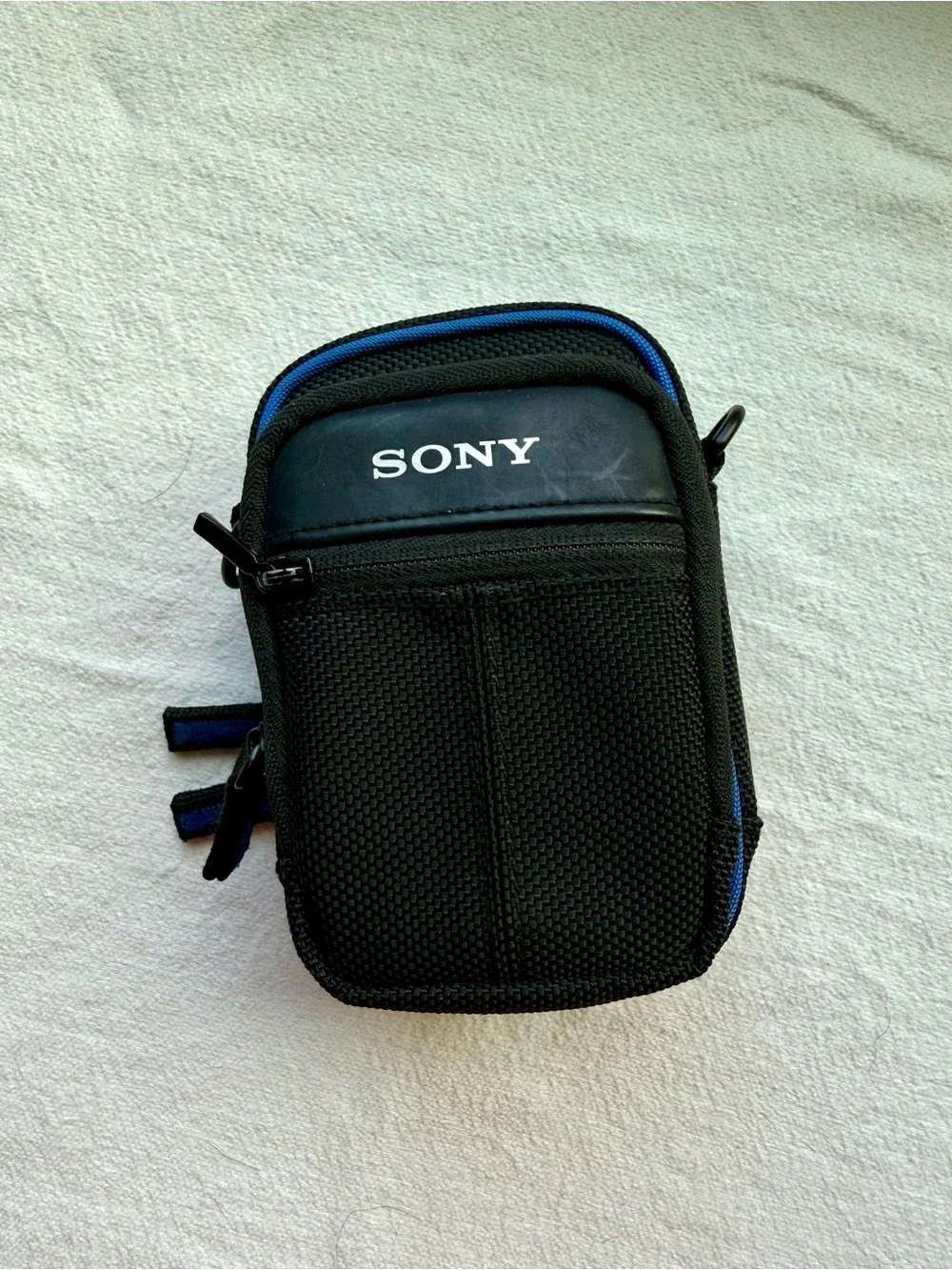 Sony Black and Blue Compact Travel Camera Pouch